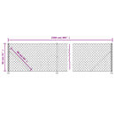 vidaXL zöld drótkerítés illesztőperemmel 0,8 x 25 m