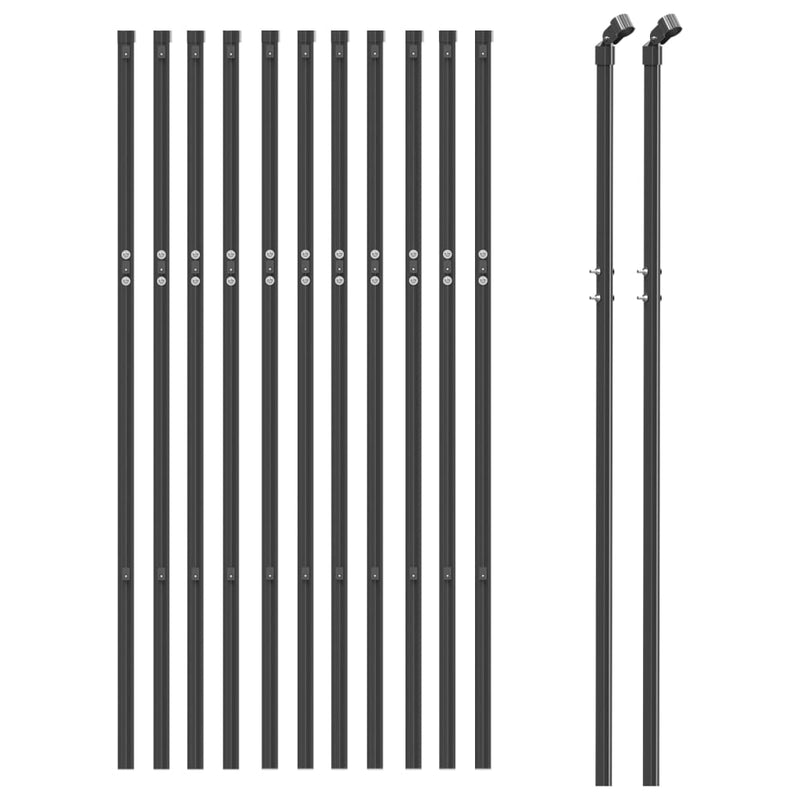 vidaXL antracitszürke drótkerítés 0,8 x 25 m