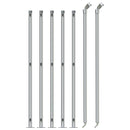 vidaXL ezüstszínű drótkerítés illesztőperemmel 0,8 x 10 m