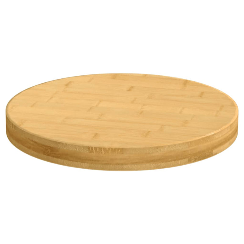 vidaXL bambusz asztallap Ø50 x 4 cm