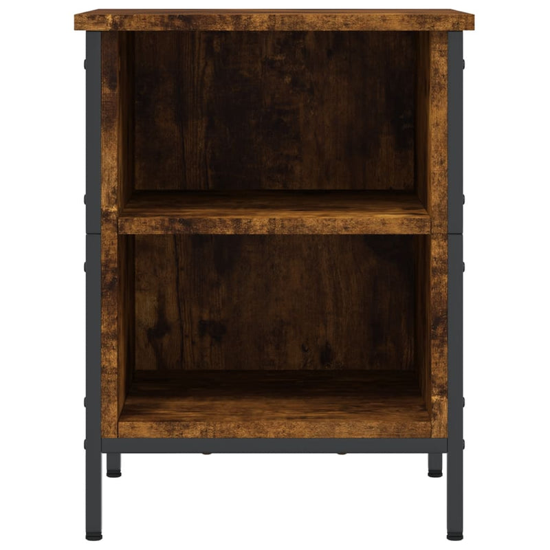 vidaXL füstös tölgy színű szerelt fa cipőszekrény 38 x 35 x 50 cm
