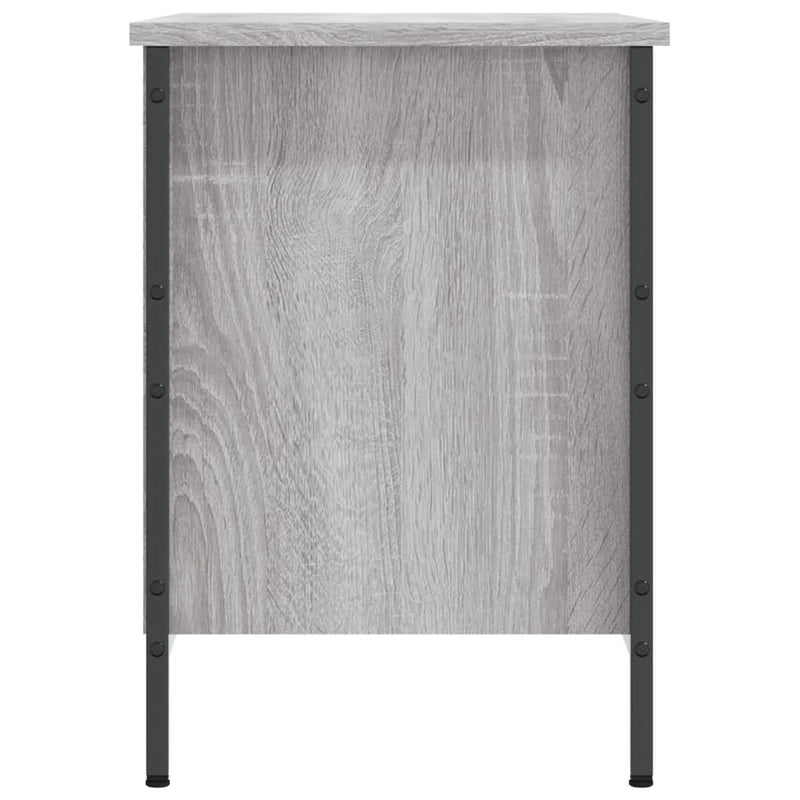 vidaXL szürke sonoma színű szerelt fa cipőszekrény 69x35x50 cm