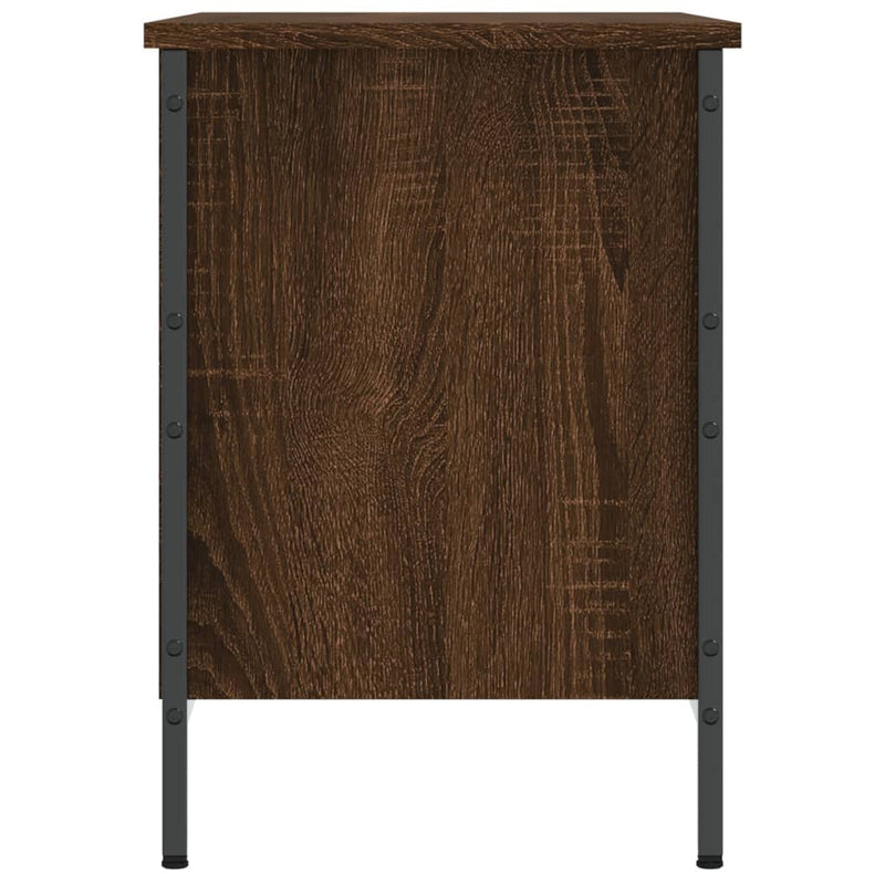vidaXL barna tölgyszínű szerelt fa cipősszekrény 69x35x50 cm