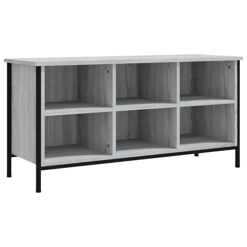 vidaXL szürke sonoma színű szerelt fa cipőszekrény 100x35x50 cm