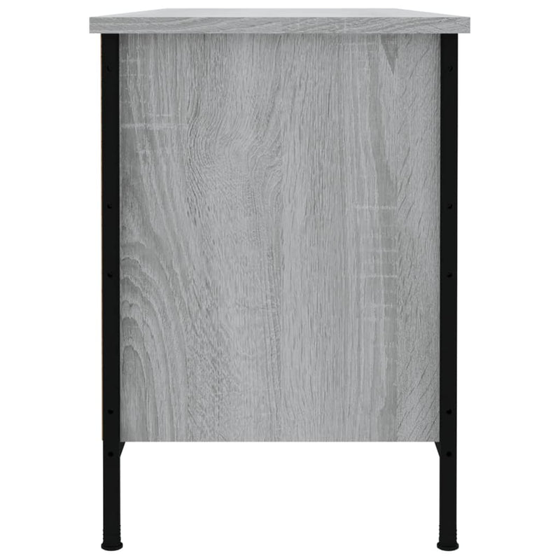 vidaXL szürke sonoma színű szerelt fa cipőszekrény 100x35x50 cm