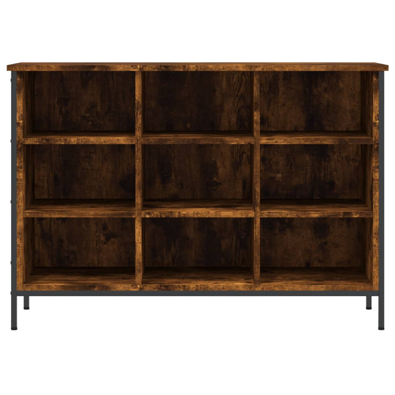 vidaXL füstös tölgy színű szerelt fa cipőszekrény 100x35x70 cm