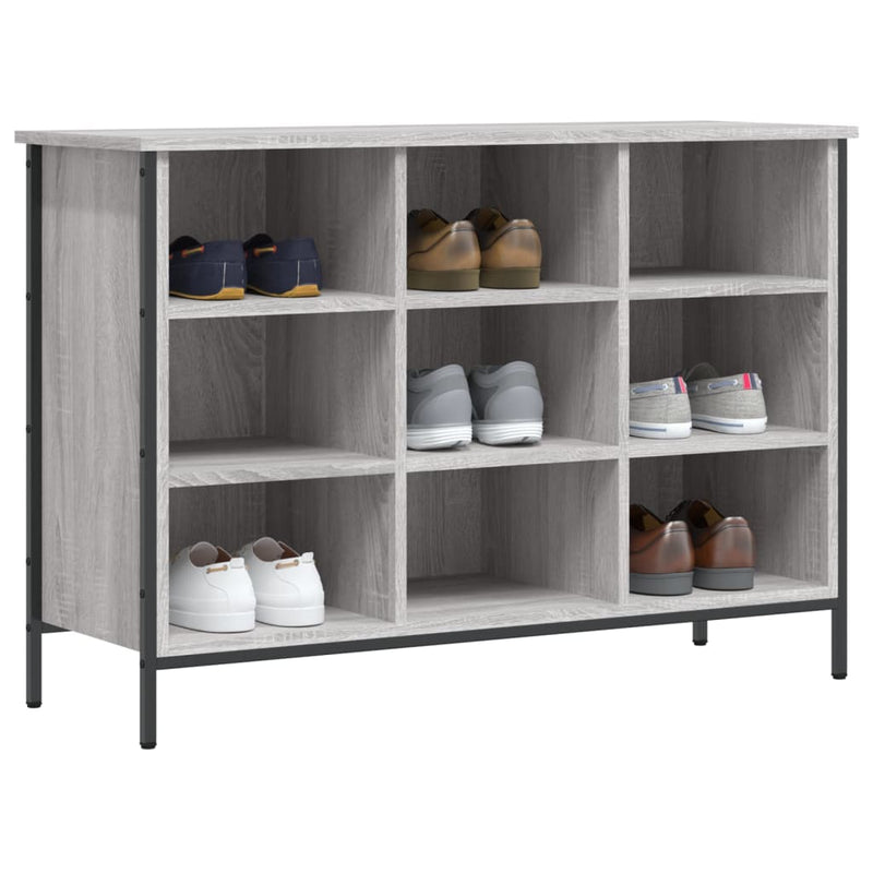 vidaXL szürke sonoma színű szerelt fa cipősszekrény 100x35x70 cm