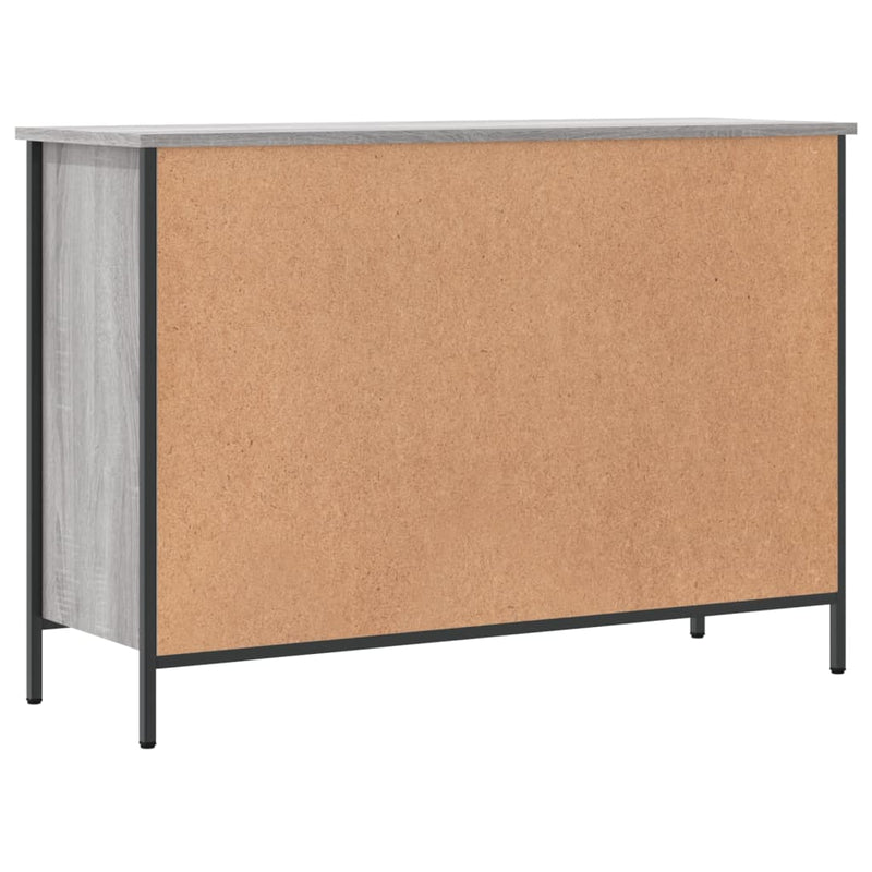 vidaXL szürke sonoma színű szerelt fa cipősszekrény 100x35x70 cm