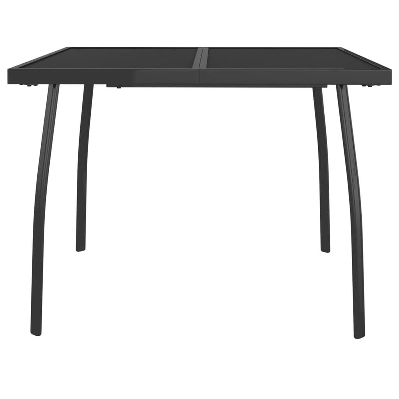 vidaXL antracitszürke acélhálós kerti asztal 100 x 100 x 72 cm