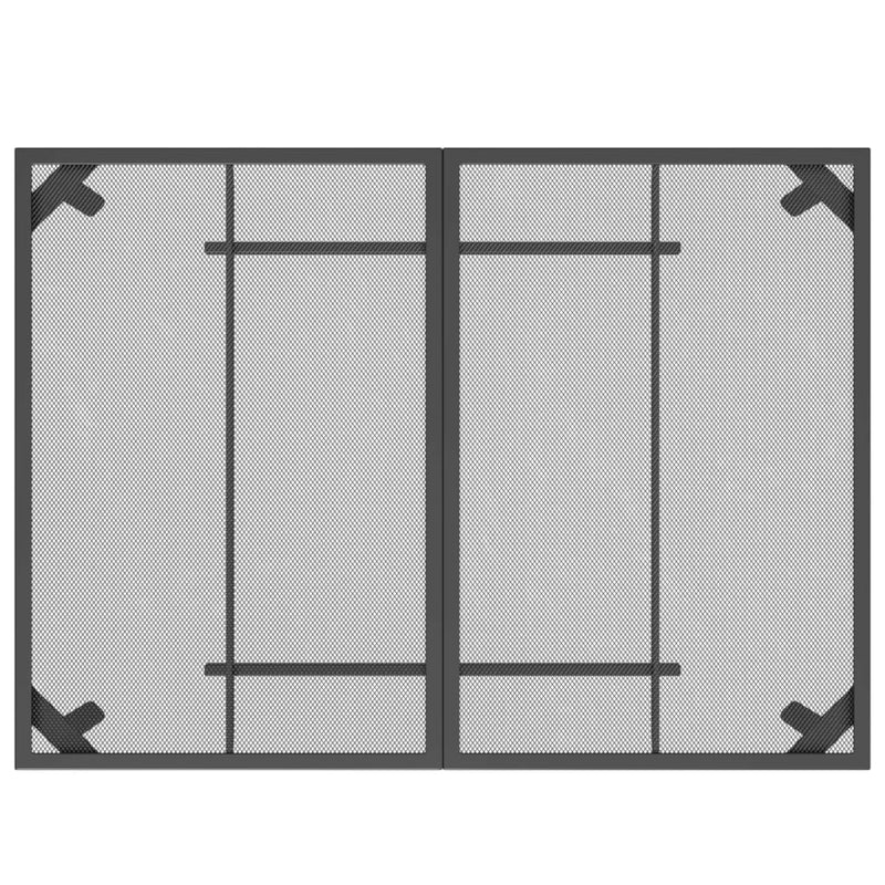 vidaXL antracitszürke acélhálós kerti asztal 110 x 80 x 72 cm