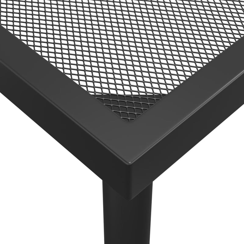 vidaXL antracitszürke acélhálós kerti asztal 200 x 100 x 72 cm