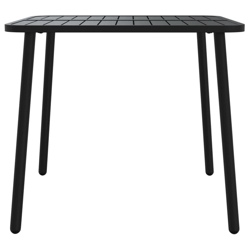 vidaXL antracitszürke acél kerti asztal 80 x 80 x 71 cm