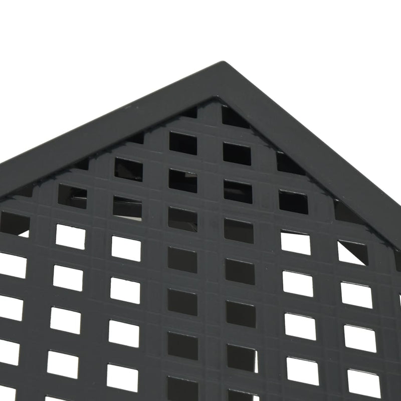 vidaXL antracitszürke acél kerti asztal 80 x 80 x 72 cm
