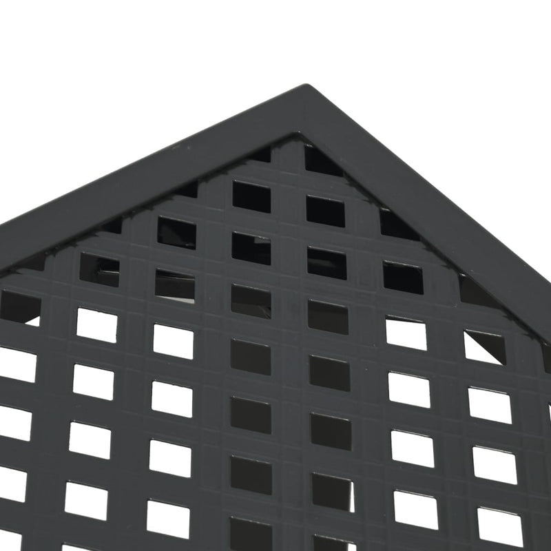 vidaXL antracitszürke acél kerti asztal 165 x 80 x 72 cm