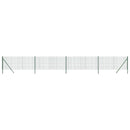 vidaXL zöld horganyzott acél drótkerítés 1 x 10 m