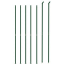 vidaXL zöld dróthálós kerítés illesztőperemmel 1,6x10 m