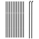 vidaXL antracitszürke horganyzott acél dróthálós kerítés 1x25 m