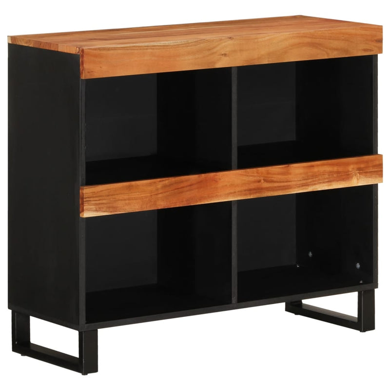 vidaXL tömör akácfa tálalószekrény 85 x 33 x 75 cm