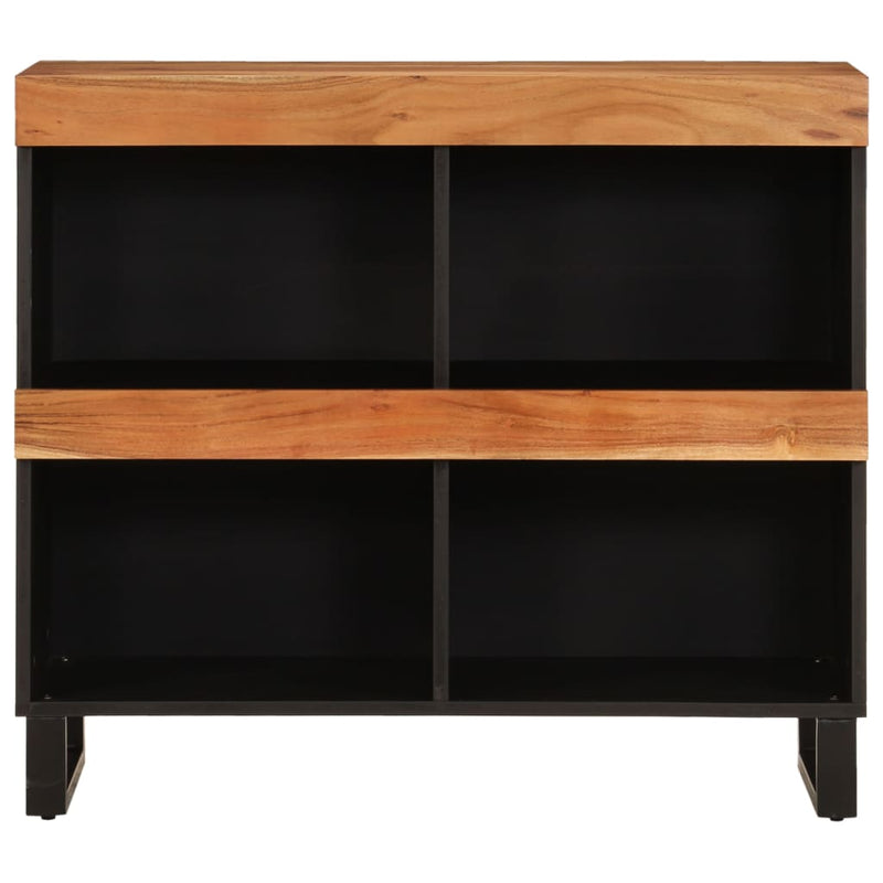 vidaXL tömör akácfa tálalószekrény 85 x 33 x 75 cm