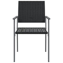 vidaXL 2 db fekete polyrattan kerti szék 54 x 62,5 x 89 cm