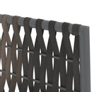 vidaXL 2 db barna polyrattan kerti szék párnával 54 x 61 x 83 cm