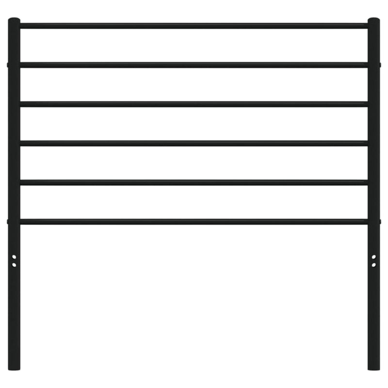 vidaXL fekete fém fejtámla 75 cm