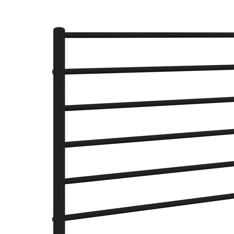 vidaXL fekete fém fejtámla 75 cm