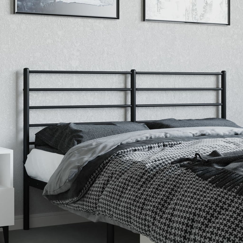 vidaXL fekete fém fejtámla 160 cm
