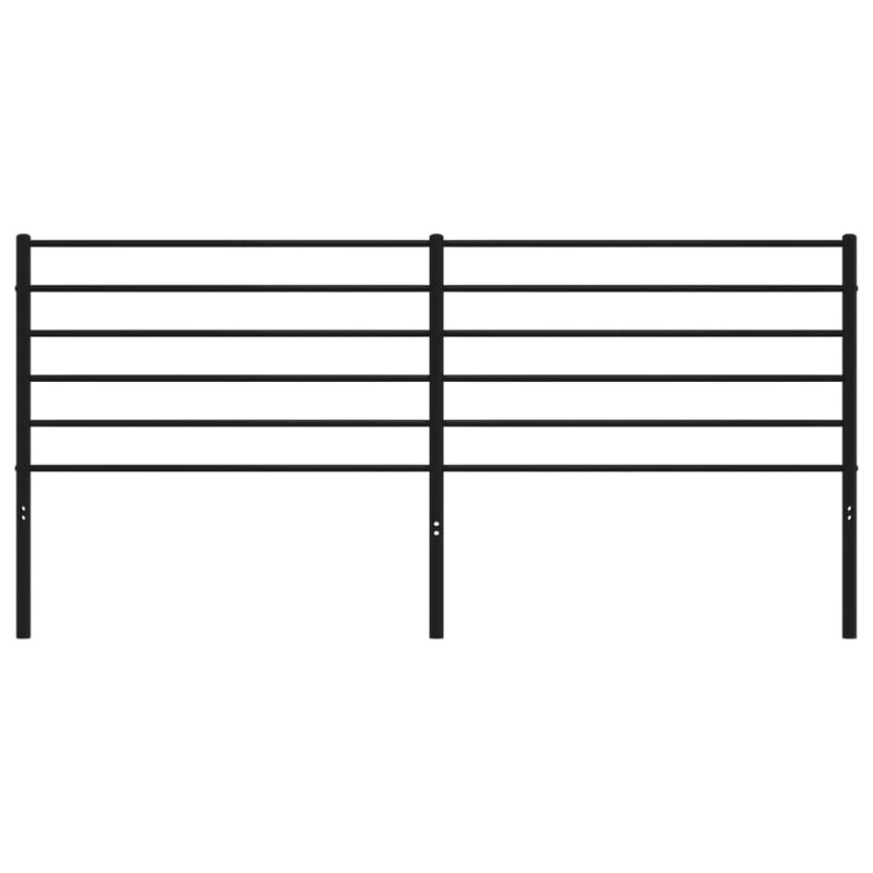 vidaXL fekete fém fejtámla 200 cm
