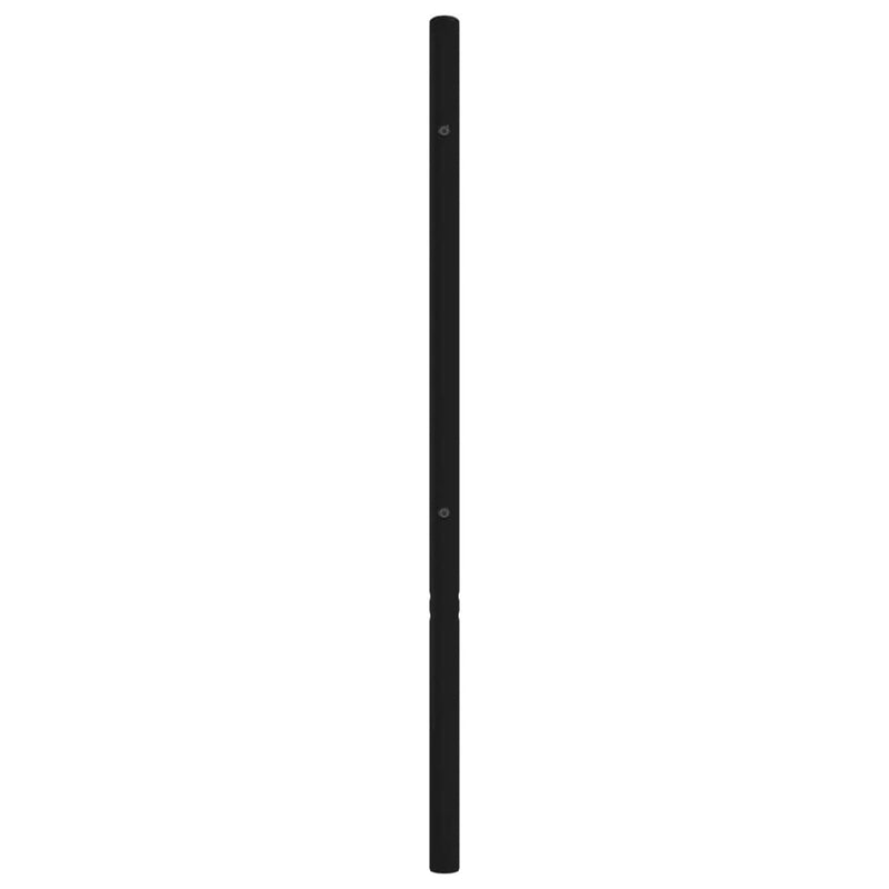 vidaXL fekete fém fejtámla 200 cm