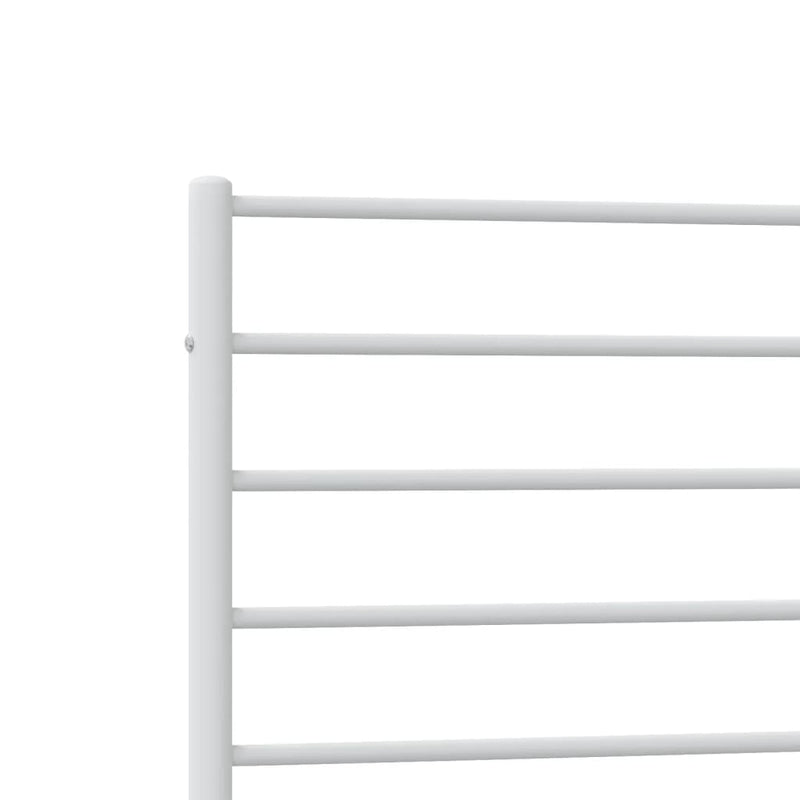 vidaXL fehér fém ágykeret fejtámlával 90x200 cm