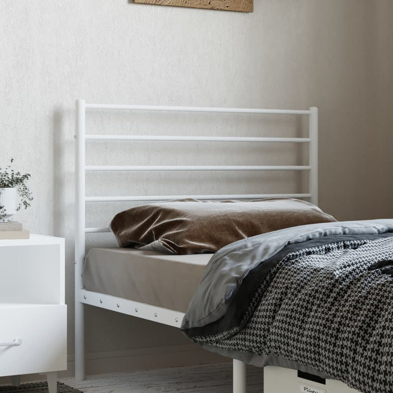 vidaXL fehér fém fejtámla 80 cm
