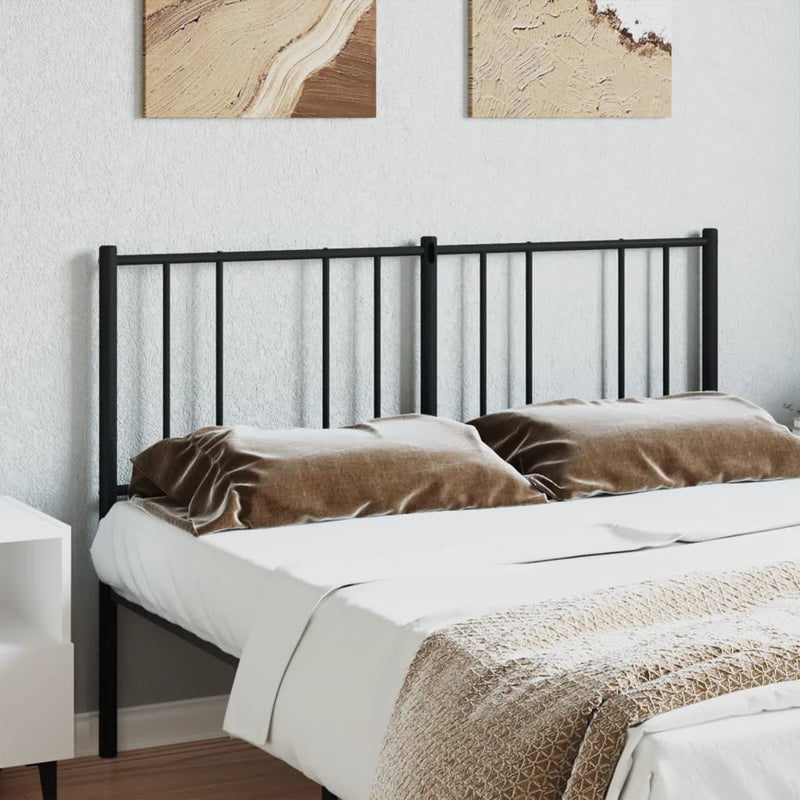 vidaXL fekete fém fejtámla 120 cm