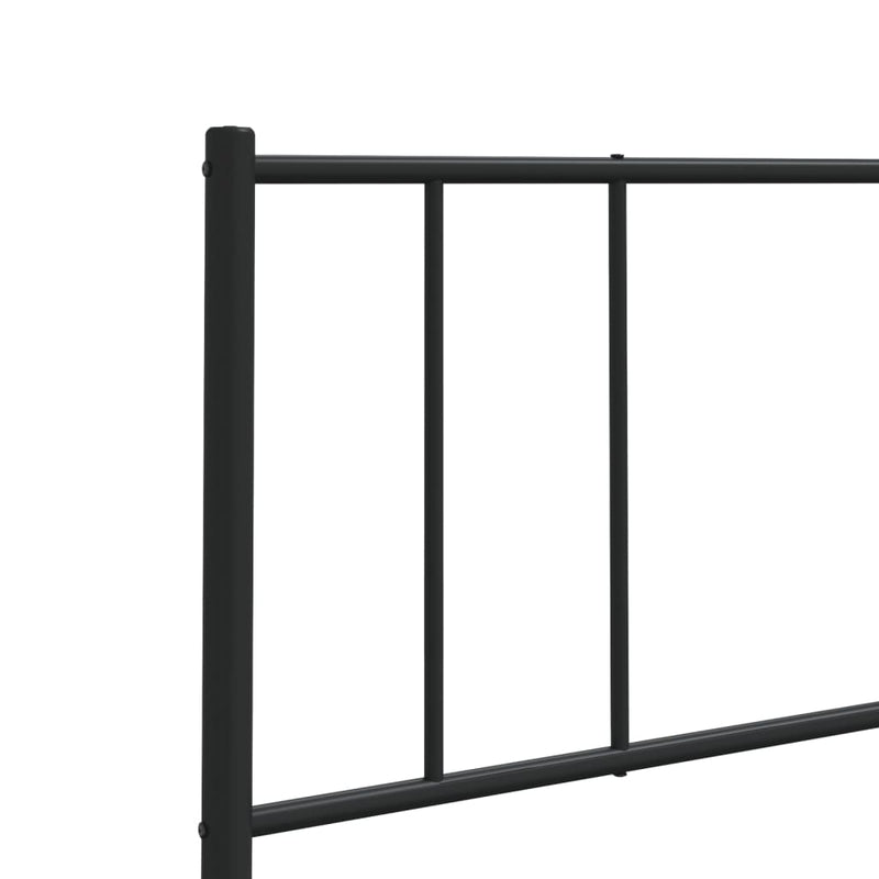 vidaXL fekete fém fejtámla 160 cm
