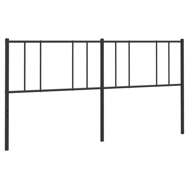 vidaXL fekete fém fejtámla 200 cm