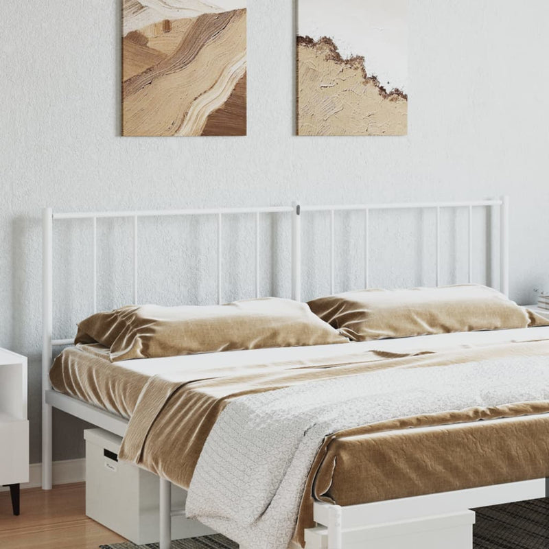 vidaXL fehér fém fejtámla 180 cm
