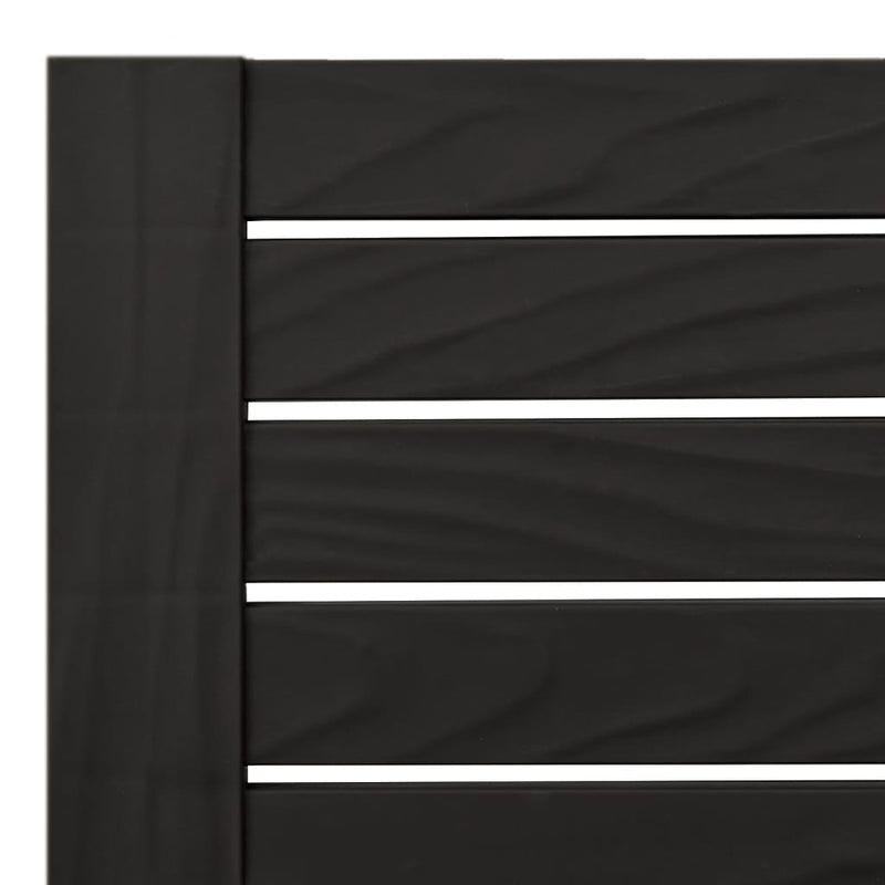 vidaXL 2 db fekete polipropilén napozóágy 155 x 58 x 83 cm