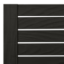 vidaXL fekete kétszemélyes polipropilén napozóágy 155 x 138 x 83 cm