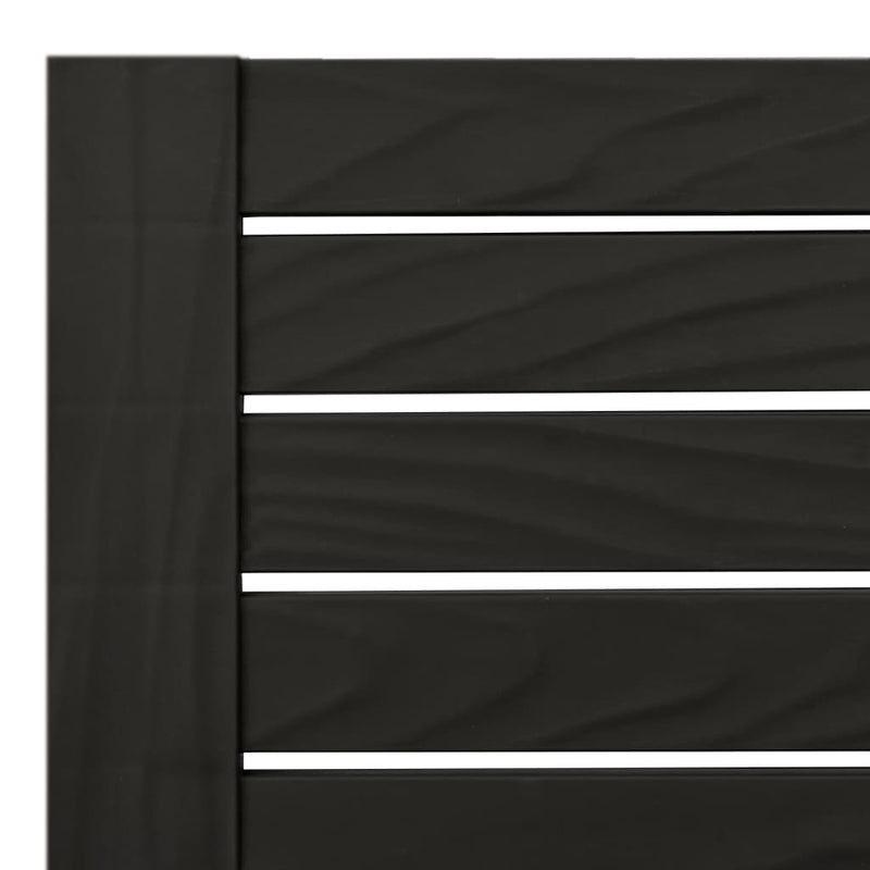 vidaXL fekete kétszemélyes polipropilén napozóágy 155 x 138 x 83 cm