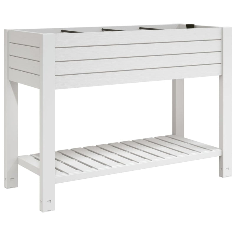 vidaXL fehér polipropilén magaságyás 110x45x79 cm
