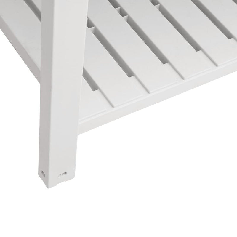 vidaXL fehér polipropilén magaságyás 110x45x79 cm