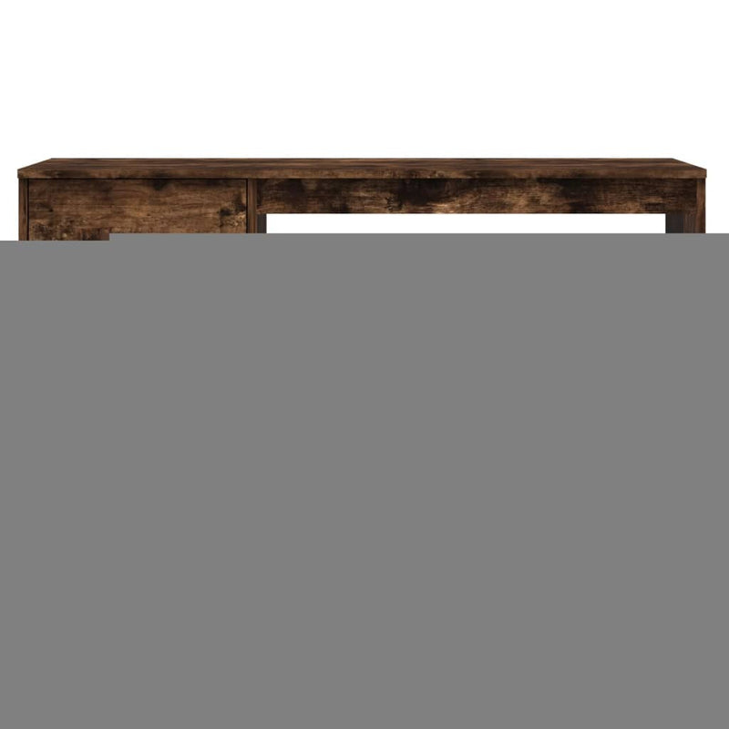 vidaXL füstös tölgy színű szerelt fa íróasztal fiókkal 115x50x75 cm