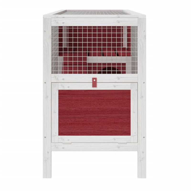 vidaXL kávébarna tömör fenyőfa nyúlketrec 103 x 44 x 69,5 cm