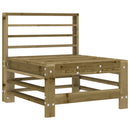 vidaXL impregnált fenyőfa középső kanapé párnákkal