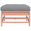 vidaXL tömör duglászfenyő kerti lábzsámoly párnákkal