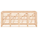 vidaXL négyes tömör fenyőfa görgős szemeteskuka-tároló