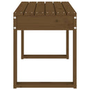 vidaXL mézbarna tömör fenyőfa kerti pad 80 x 38 x 45 cm