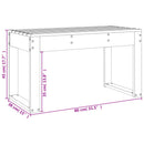 vidaXL tömör duglászfenyő kerti pad 80x38x45 cm