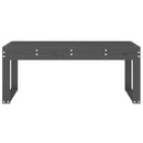 vidaXL szürke tömör fenyőfa kerti pad 110x38x45 cm