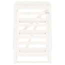 vidaXL fehér tömör fenyőfa szemeteskuka tároló 84x90x128,5 cm